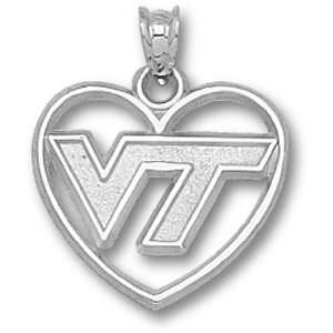  Womans   Virginia Tech University Vt Heart Pendant 