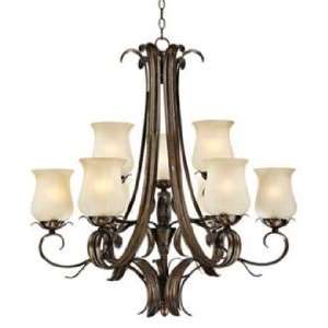  Floret Collection Bronze 32 1/4 Wide Chandelier