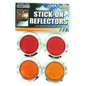  Bulk Buys CP048 4 Round Stick On Reflectr   Pack of 96 