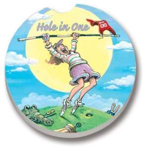  Golf, Hole in One Car Coaster, Single: Kitchen & Dining