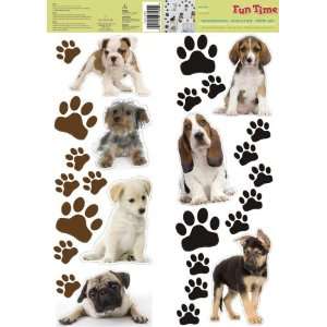 Fun Time Puppy Wall Stickers: Home Improvement
