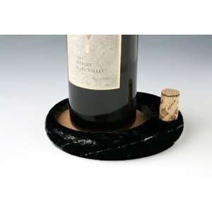  Sommeliers Wine Bottle Coaster, Black Marble: Kitchen 