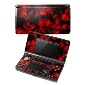  Nintendo 3DS Skin   Skulls Confetti Red 