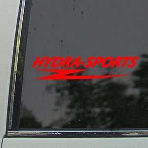 HYDRA SPOR?T Red Decal BOAT CRUISER Truck Window Red 