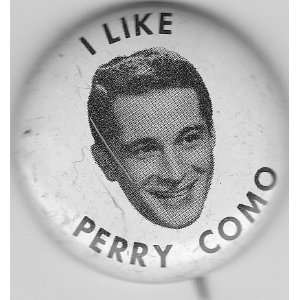  Perry Como button, circa 1950: Everything Else