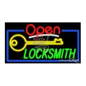  Locksmith Neon Sign 20 Tall x 37 Wide x 3 Deep 