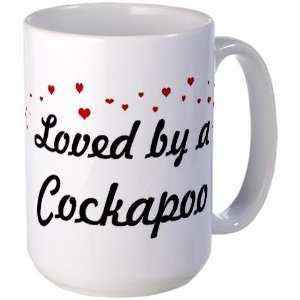  Loved By Cockapoo Pets Large Mug by  Everything 