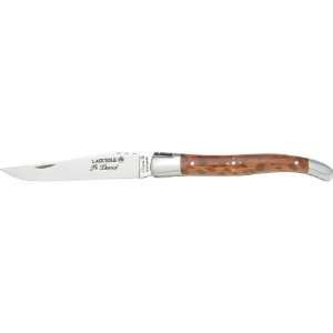 Robert David Knives 090612 4 5/8 Closed Snakewood Languiole Knife 