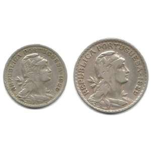   Portugal 50 Centavos & 1 Escudo Coins KM#577 & KM#578 