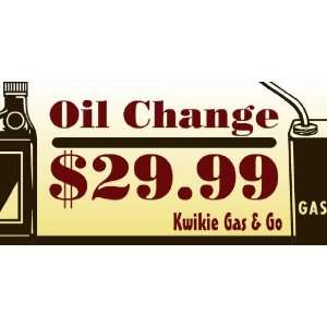  3x6 Vinyl Banner   Oil Change Offer 