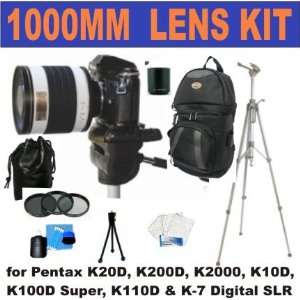  Teleconverter (1000mm)+ 3 Piece Lens Filter Kit + Deluxe 65 Camera 