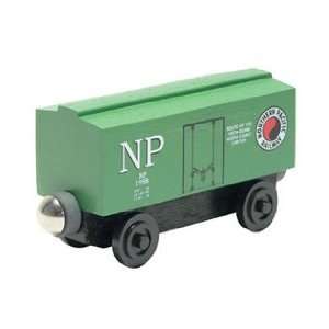   Northern Pacific Wooden Box Car Train   100211 Boxcar Toys & Games