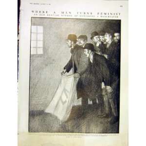  Kentish Method Punish Wife Beater Chaff Bag Print 1913 