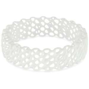  Nervous System Diagrid White Nylon Bangle Bracelet Size 