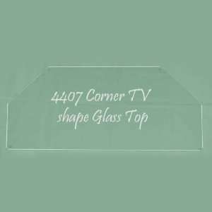  glass top for corner tv stand: Home & Kitchen