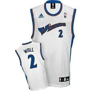  Washington Wizards #2 John Wall White Jersey: Sports 