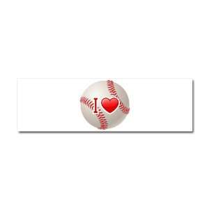  Car Magnet 10 x 3 I Love Baseball: Everything Else