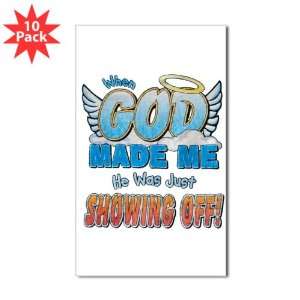   ) (10 Pack) When God Made Me He Was Just Showing Off 