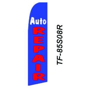  Auto Repair Red Blue TallFlag 