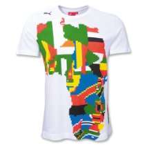 African Tshirts   PUMA Africa Soccer T Shirt (Black)