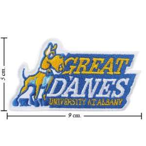Albany Great Danes Logo Embroidered Iron on Patches Free Shipping From 