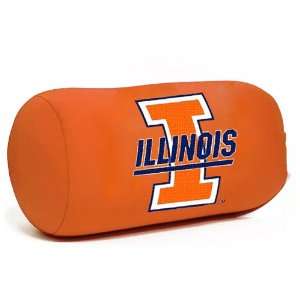   Fighting Illini NCAA Team Bolster Pillow (12x7): Sports & Outdoors