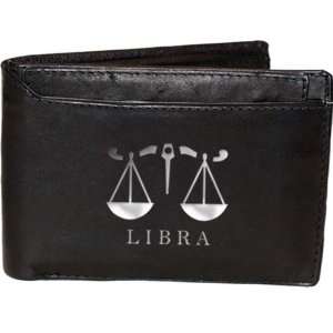   : 100% Leather Bi fold Mens Wallet Black #1346 10_BK: Office Products