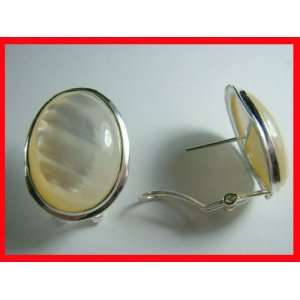   of Pearl Leverback Earrings Sterling Silver#1359 