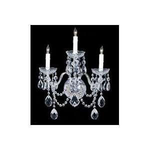 Nulco Lighting Wall Sconces 330 03 01 Strass Crown Jewel Sconce 3Lt N 