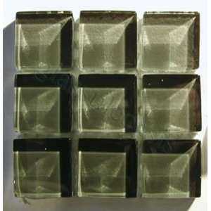   Grey Crystile Solids Glossy Glass Tile   14311: Home Improvement