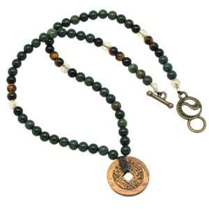  Bloodstone and Tigers Eye Performance Necklace with 