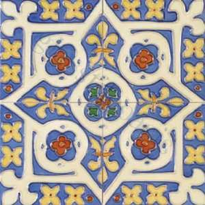   Blue 6 x 6 Deco Tiles Glossy Ceramic   14199: Home Improvement