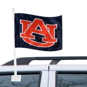  NCAA Auburn Tigers Blue Car Flag W/Orange AU Sports 