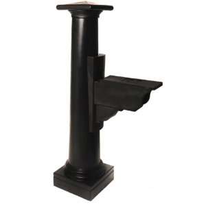  16W x 63 1/4H Statesville Mailbox Post, Black