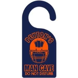  Peyton Football Man Cave Custom Door Knob Hanger 
