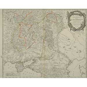  Antique Map of Europe Russia, 1752