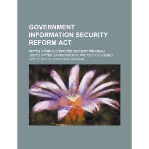  security program. (9781234870409): United States. Environmental: Books