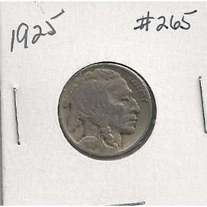  1925 Buffalo Nickel in 2x2 holder #265 