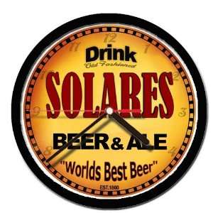  SOLARES beer and ale cerveza wall clock: Everything Else