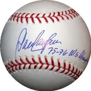   autographed Baseball inscribed 1975 76 WS Champs