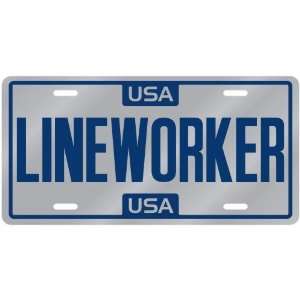  New  Usa Lineworker  License Plate Occupations: Home 