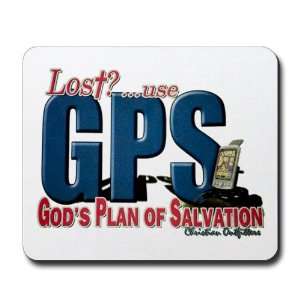  (Mouse Pad) Lost Use GPS Gods Plan of Salvation 