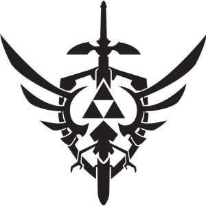 Legend of Zelda Skyward Sword Sticker Black Everything 