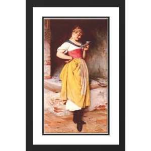   Eugene de 26x40 Framed and Double Matted Good News