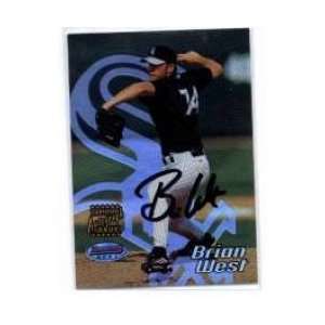  2002 Bowmans Best #97 Brian West AU RC   Chicago White Sox 