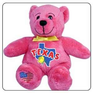  Texas Symbolz Plush Pink Bear Stuffed Animal: Toys & Games