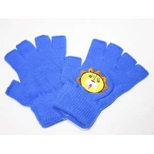  CON Anime Blue Cotton Fingerless GLOVES Adult Sized 