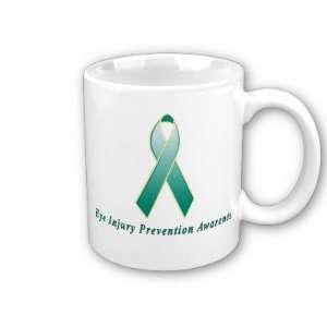  Eye Injury Prevention Awareness Ribbon Coffee Mug 