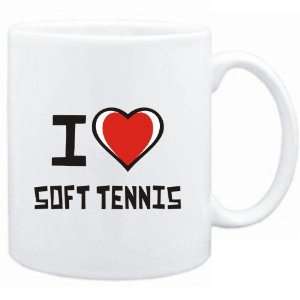  Mug White I love Soft Tennis  Sports
