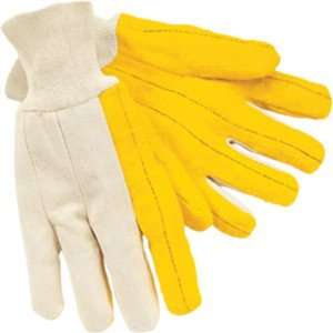  Safety Gloves   Golden Chores, Quilted Palm, Regular Wt 